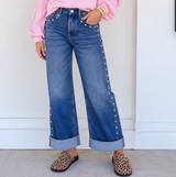 Studded Detail Jeans