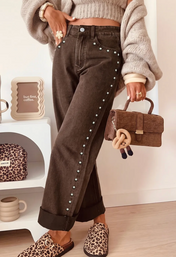 Studded Detail Jeans