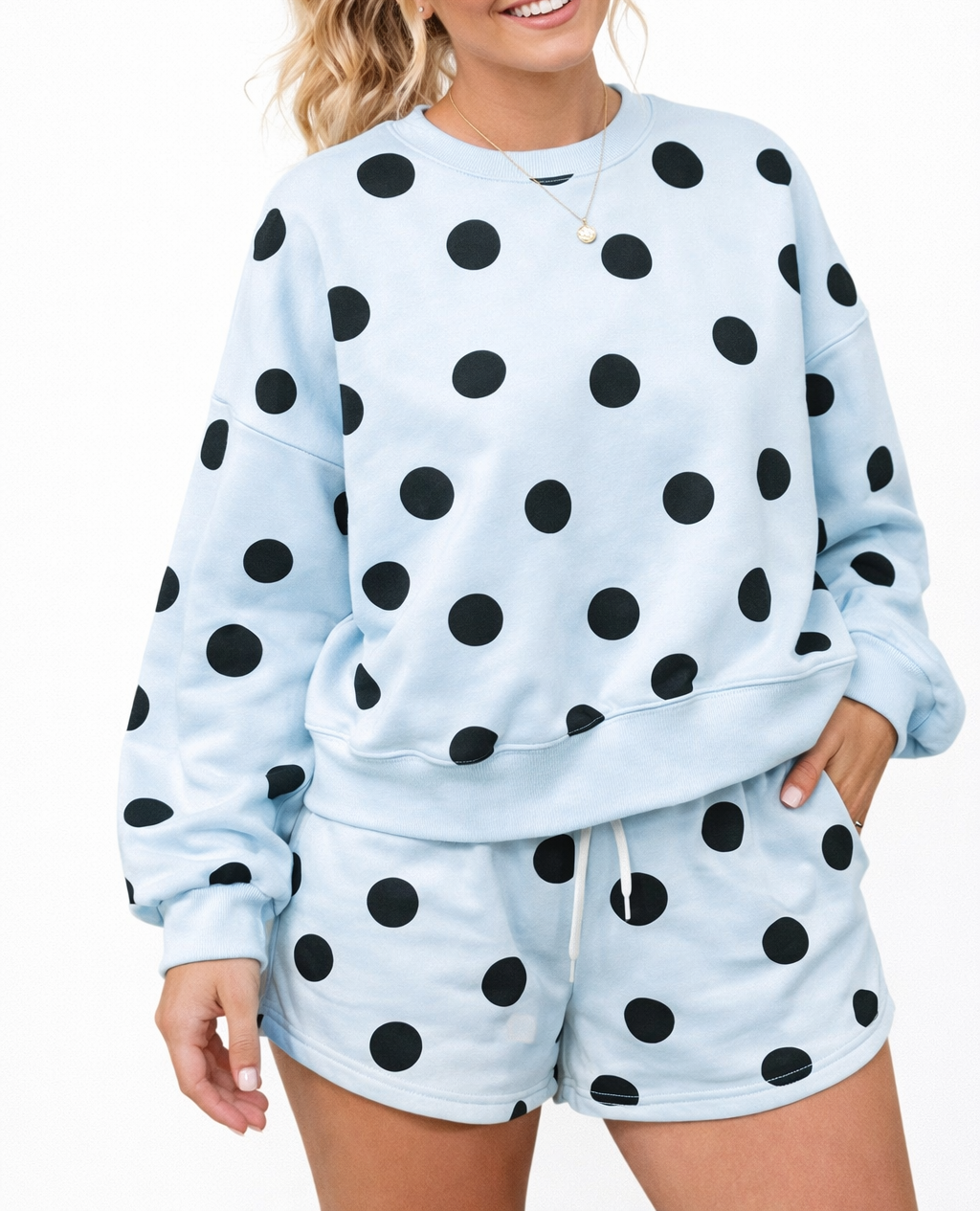 Sky Blue Polka Dot Set New RTS