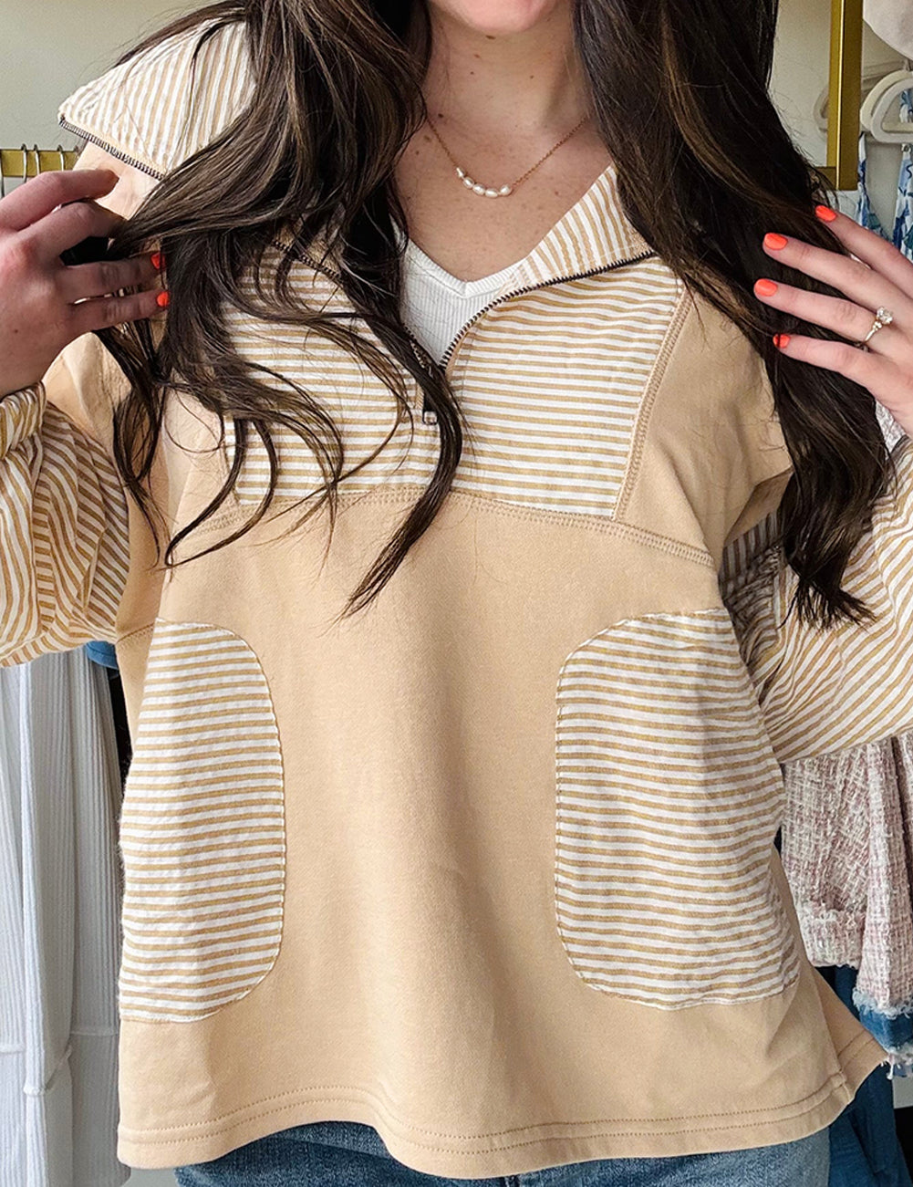 StripeQuarterZipLooseTop.jpg