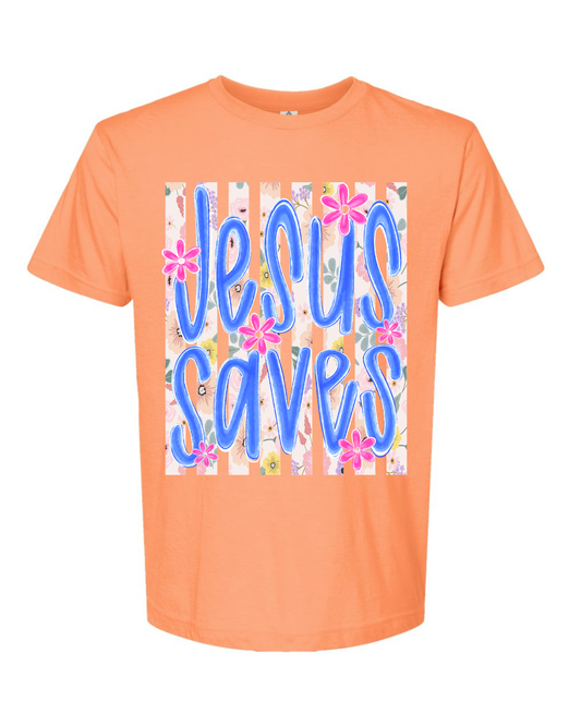 Tultex Jesus Saves Preppy Tee.