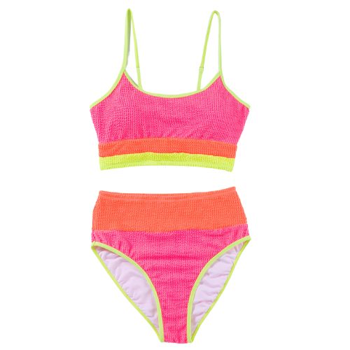 Neon Two Piece Swim Suit RTS