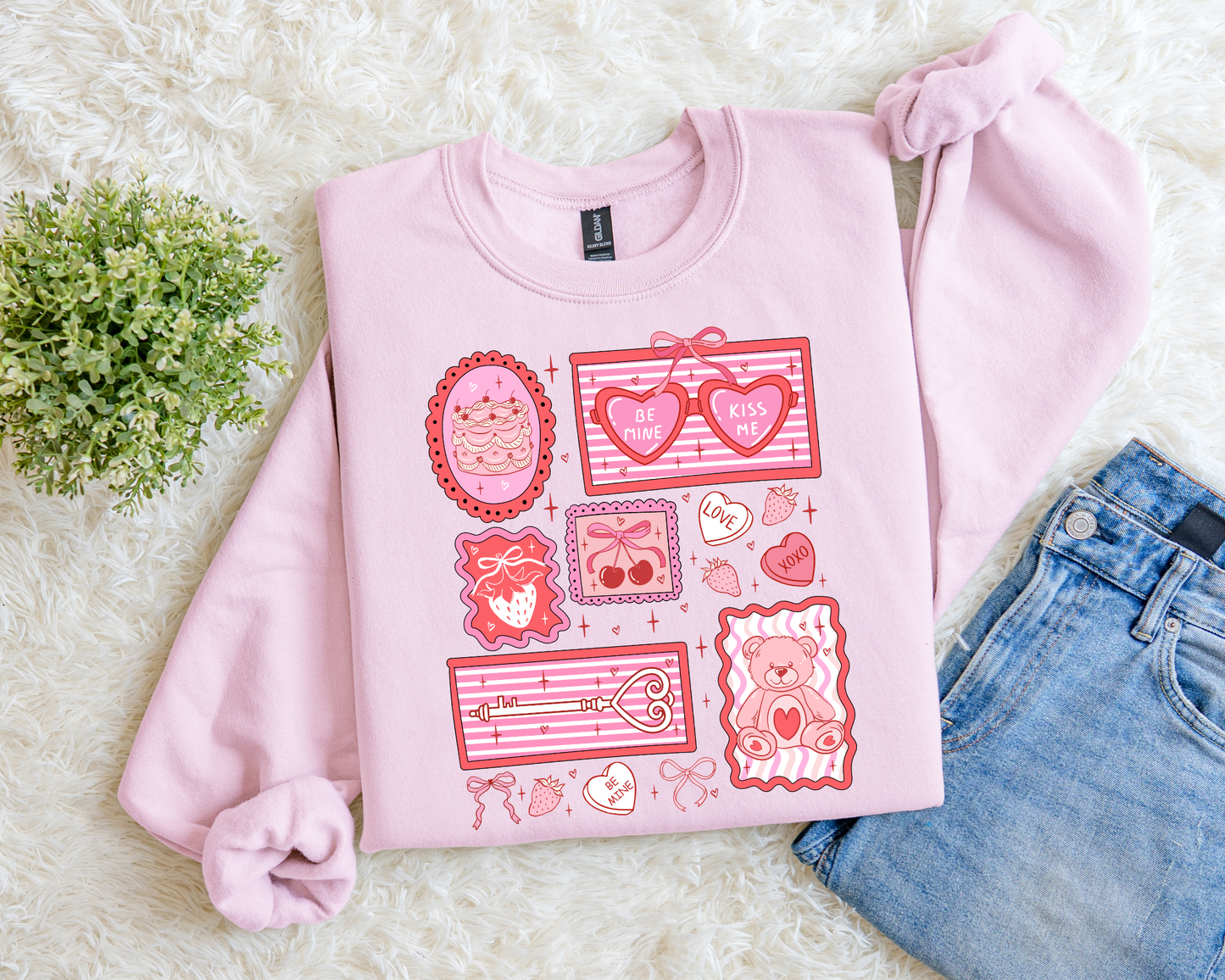 Valentine's Day Collage Sweatshirt.