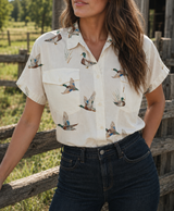 White Mallard Button Shirt