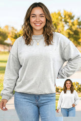 Exposed Seam Reversible Plus Sweatshirt
