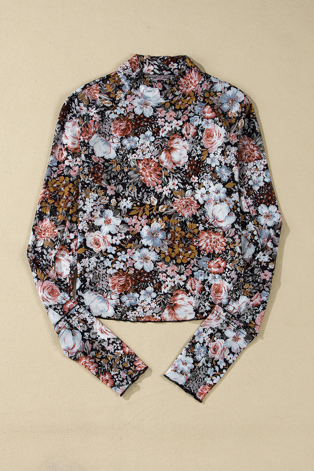 Floral Mesh Top