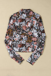 Floral Mesh Top