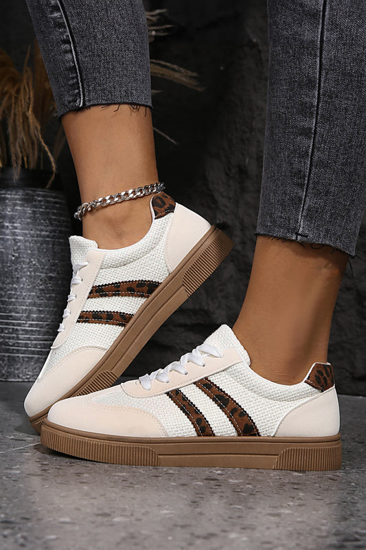 Leopard Patchwork Sneakers New RTS