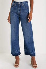 Raw Hem High Waist Jeans *multiple washes* RTS
