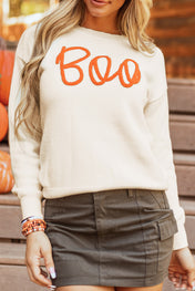 BOO Ribbed Sweater