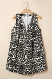 Leopard Denim Romper Full Run RTS