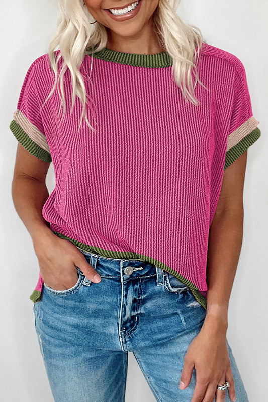 Rose Textured Top FB