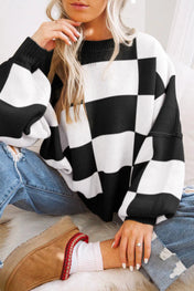 Checkered Sweater *multiple colors*