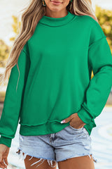 Oversize Mock Neck Sweatshirt