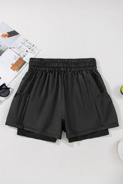 Black High Waist Pocket RTS