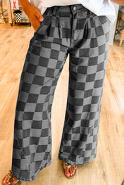 Checkered Jeans