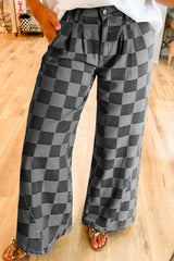 Checkered Jeans