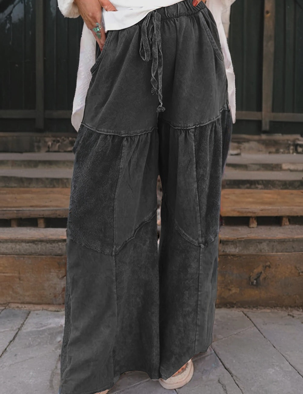 Mineral Wash Drawstring Pants FB