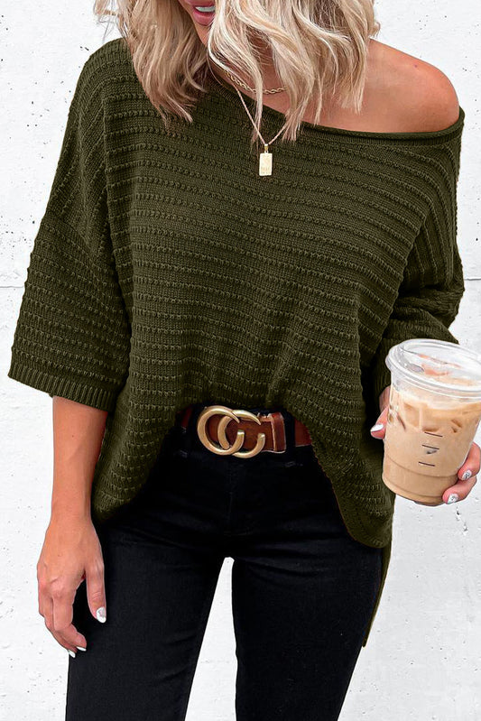 Green Textured Top FB