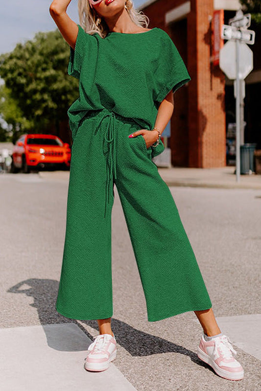Textured Pants Fall Set FB