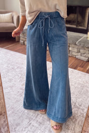 Mineral Wash Flare Pants Full Run RTS