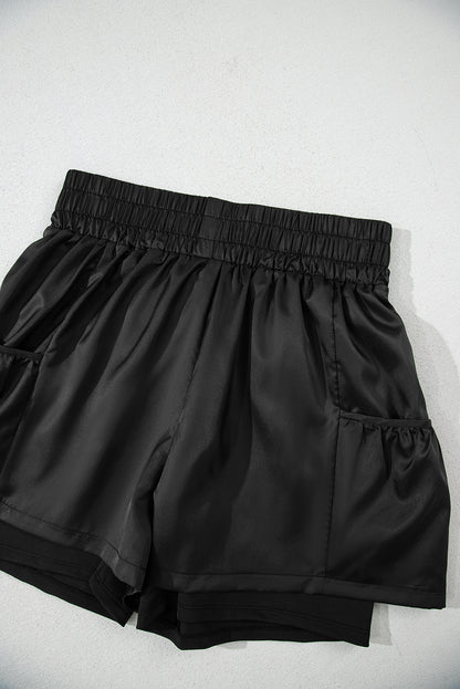 Black High Waist Pocket RTS