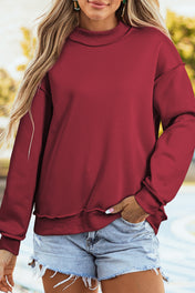 Oversize Mock Neck Sweatshirt