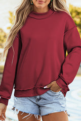 Oversize Mock Neck Sweatshirt