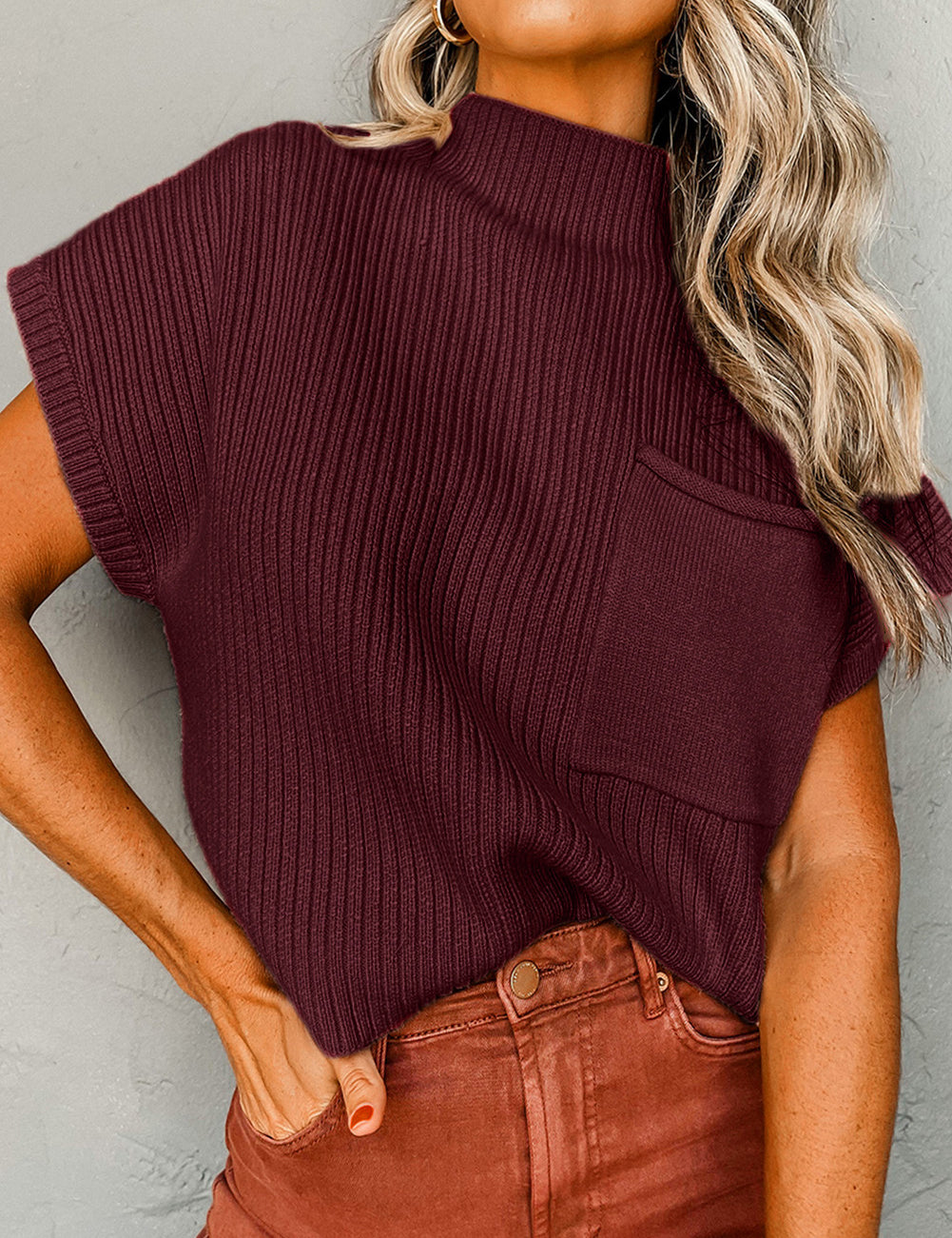 Ribbed Knit Sweater