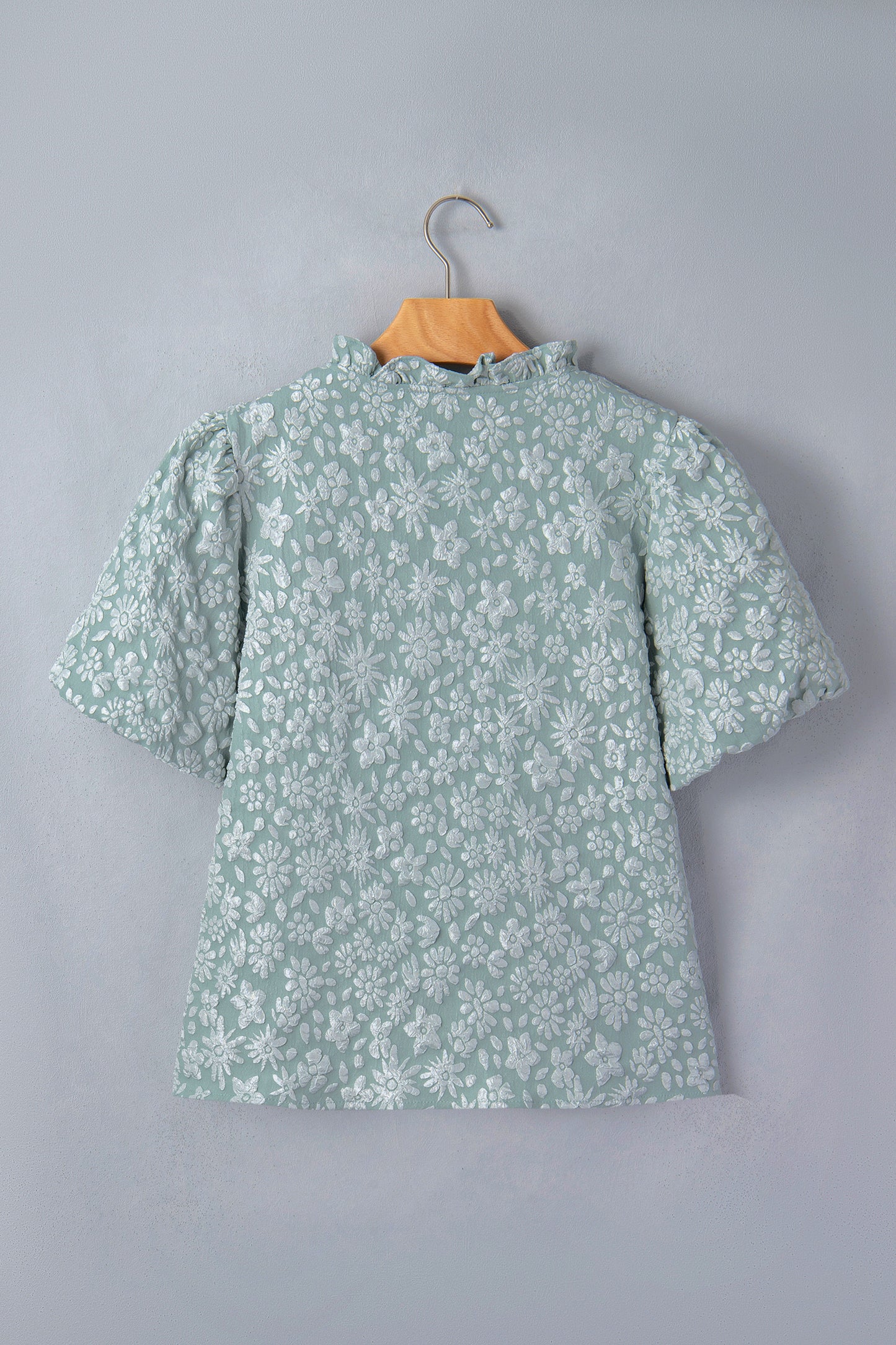 Floral Textured Puff Blouse New RTS