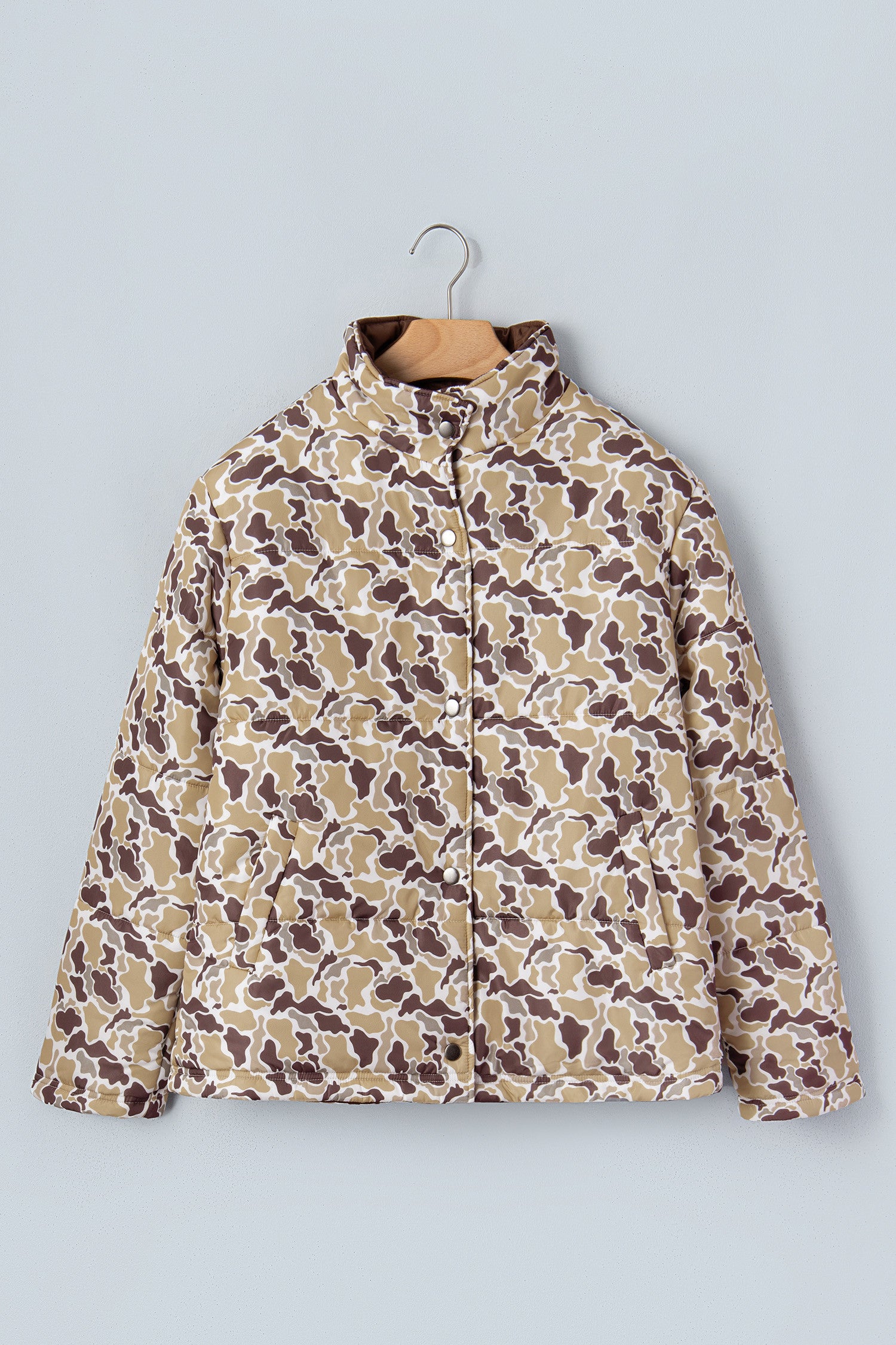 Camo Puffer Coat