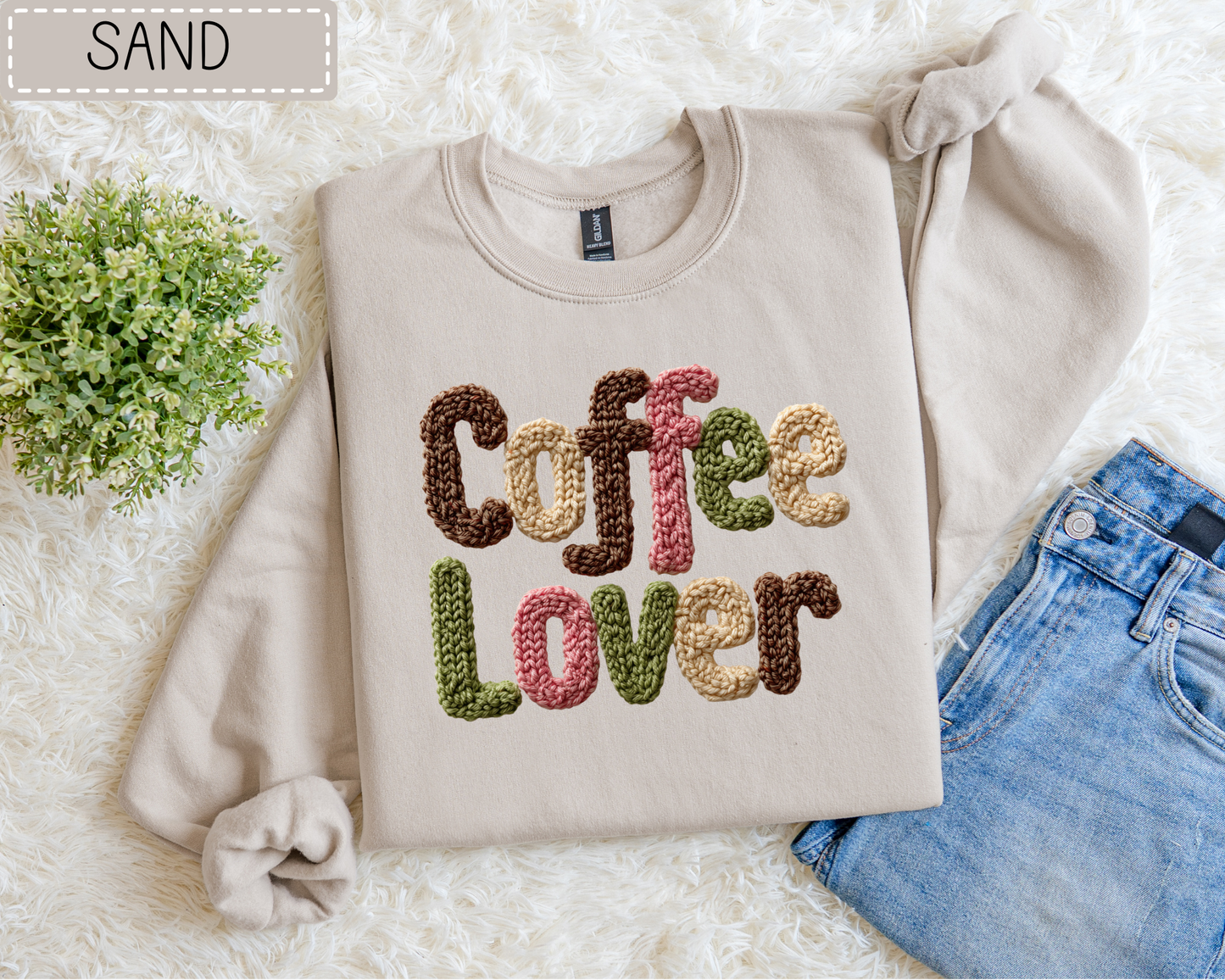 Coffee In Hand- Line Art Sweatshirt.