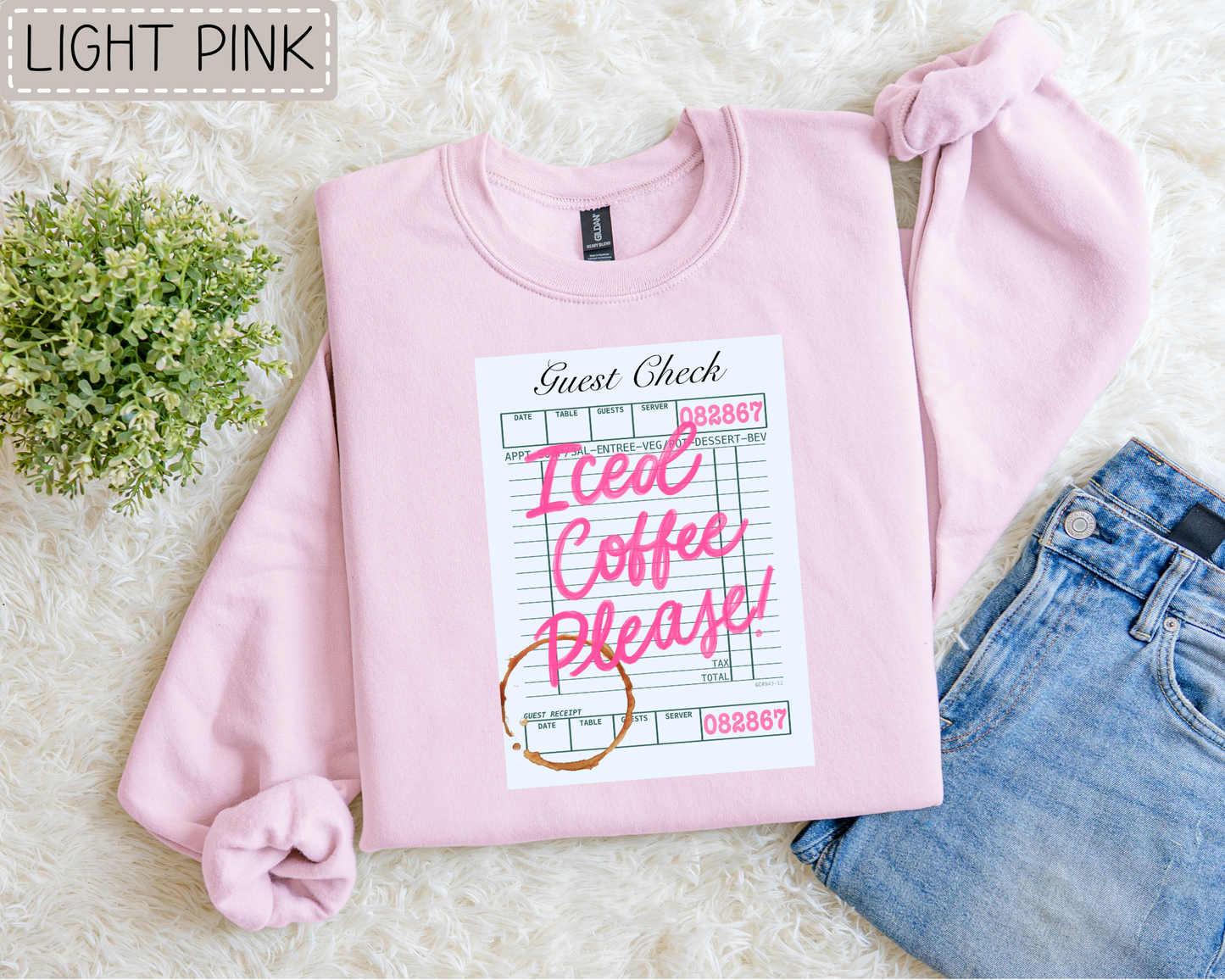 Iced Coffee Please Sweatshirt.