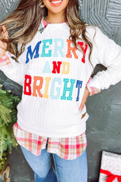 Merry and Bright Cable Knit Pullover Full Run RTS