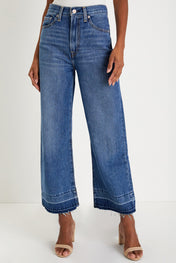 Raw Hem High Waist Jeans *multiple washes* RTS