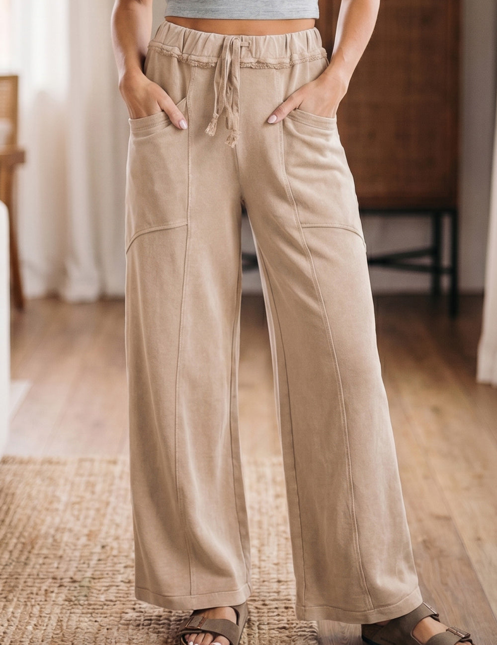 Mineral Wash Western Pants