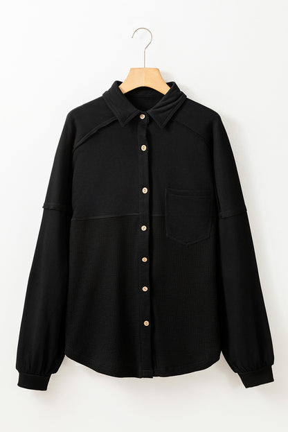 Waffle Knit Shacket New RTS