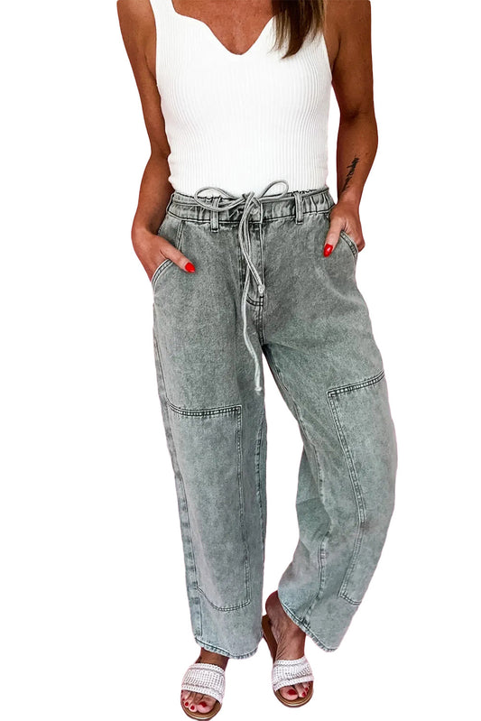 Acid Wash Barrel Pants NEW RTS