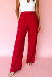 Pleated Elastic Pants