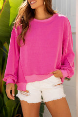 Twisted Rib Loose Knit Top