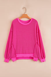 Twisted Rib Loose Knit Top