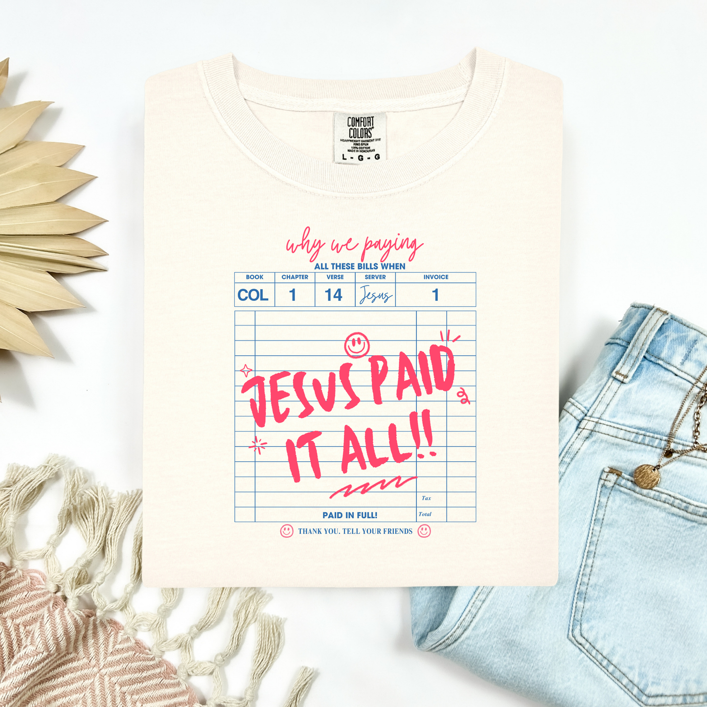 *Best Seller* Jesus Paid It All Tee.