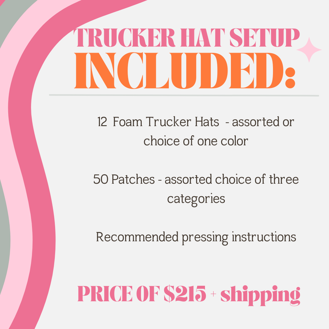 Basic Trucker Hat In A Box Setup (Adult)